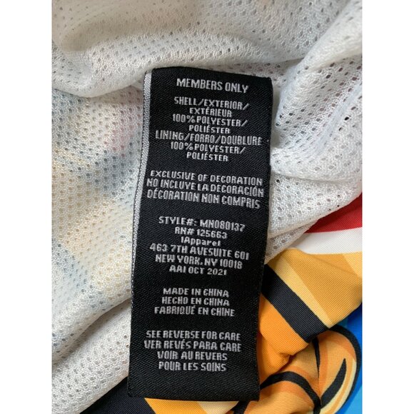 Garfield X Members Only Jacket Mesh Lining & Zip Closure Large Unisex 9042 - Picture 7 of 11